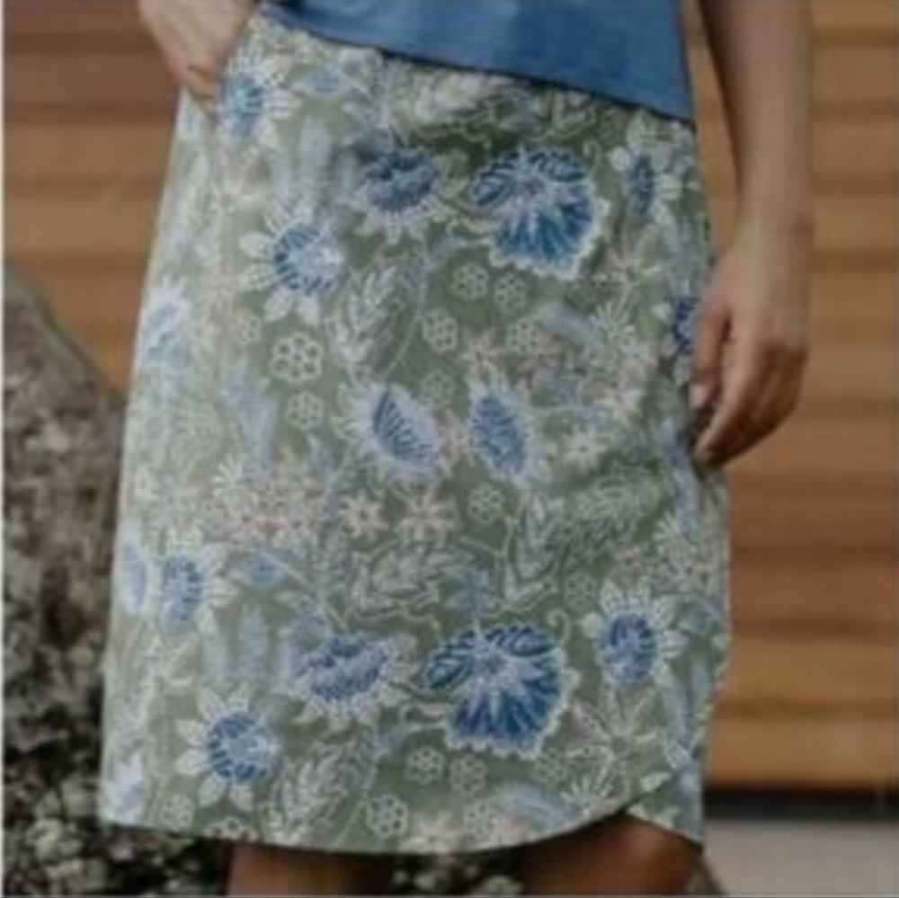 Rip Skirt Hawwaii Floral Green Womens Plus Size‎ XXL